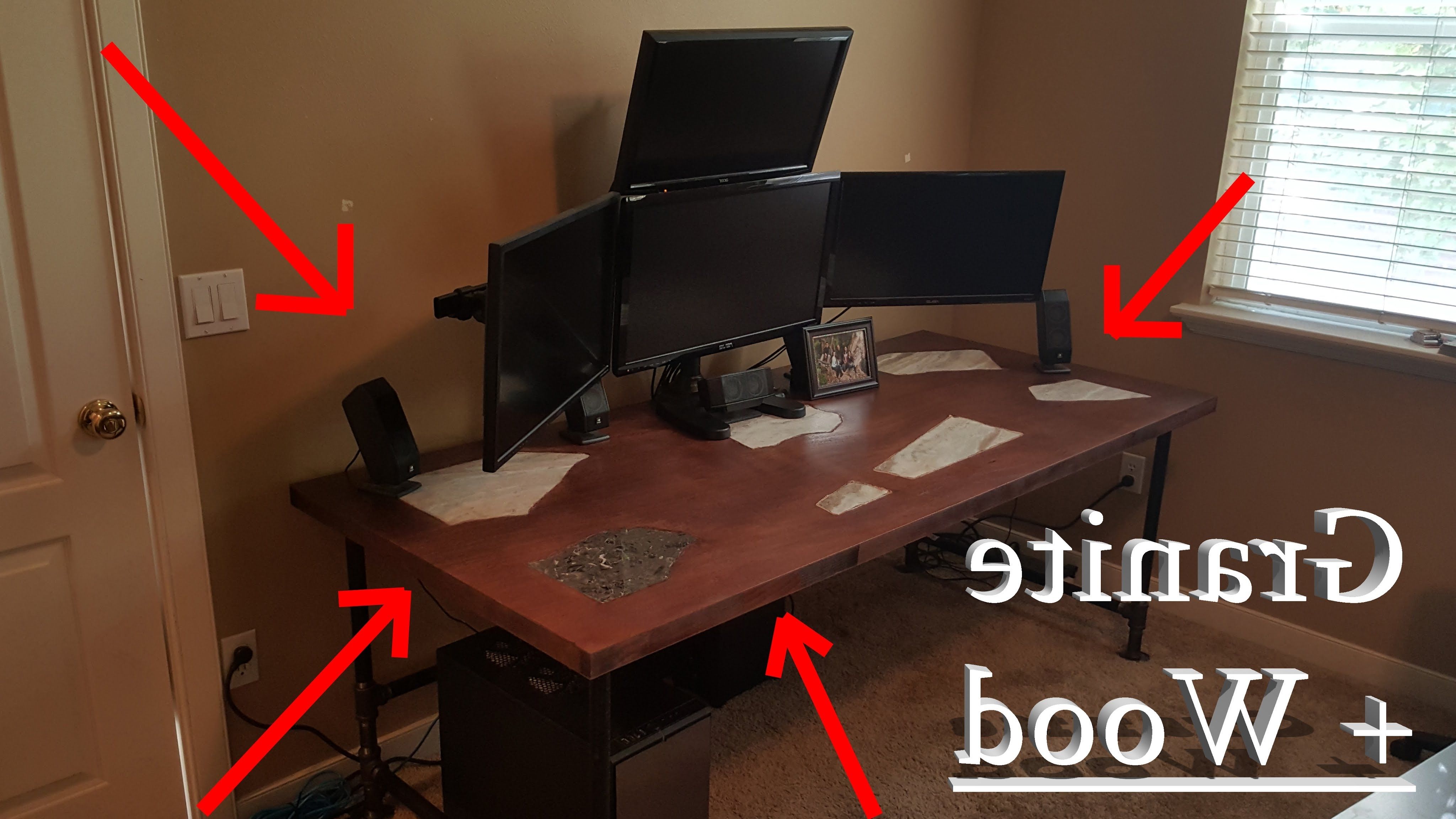 photos of computer gaming desks for home (showing 11 of 20 photos)